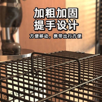 Foldable Indoor Rabbit Cage with Removable Tray and Accessories for Small Animals