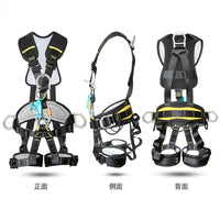 Full Body Safety Harness Kit for High-Altitude Work, Rock Climbing, and Fall Protection