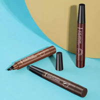 Four-Tip Microblading Eyebrow Pen for Natural, Long-Lasting, Waterproof Brows