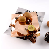European Style Irregular Stainless Steel Fruit Plate for Living Room Coffee Table Decor