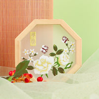 DIY Embroidery Kit for Beginners - Suzhou Style Hand Embroidery Craft Set with Hoop and Frame