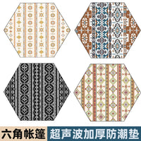 Hexagonal Thickened Aluminum Film Camping Mat Outdoor Moisture-proof Picnic Blanket