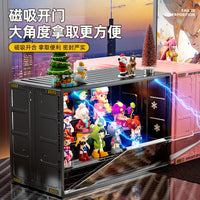 Dustproof Blind Box Display Case Stackable Plastic Toy Organizer DIY Foldable Storage Box for Collectibles