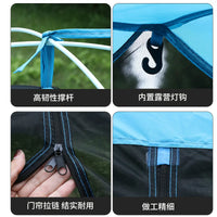 Pop-Up Mosquito Net Tent for Camping and Travel, Single/Double Person Breathable Mesh Tent with Moisture-Proof Mat