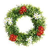Spring Eucalyptus Wreath for Front Door Decor, Artificial Floral Garland