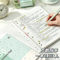 Four Seasons Detachable Loose-Leaf Notebook with Removable Cover, A4 Thin Crisp Learning Journal