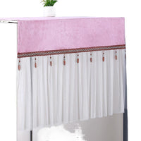 European Style Lace Refrigerator Dust Cover Towel for Single/Double Door Fridges and Washing Machines