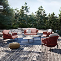 Outdoor Rattan Wicker Sofa Coffee Table Set Balcony Leisure Chair Garden Furniture