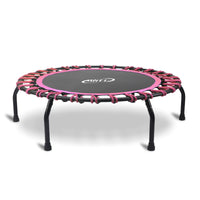 Adult & Kids Round Fitness Trampoline with Handrail for Indoor/Outdoor Exercise