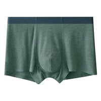 Men's Seamless Thermal Underwear Boxer Briefs with Silk Antibacterial Properties