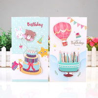 3D Pop-Up Birthday Cake Greeting Card for Students and Gifts