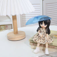 1/12 Scale Dollhouse Miniature Transparent Umbrella Model