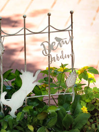 Decorative Iron Art Garden Fence Panel for Climbing Plants and Home Decor