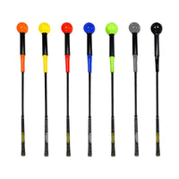Golf Swing Trainer Stick with Weighted Silicone Head and Non-slip Grip for Warm-up Practice