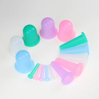 Portable Silicone Cupping Set for Home Use - Vacuum Suction Cups for Dampness Removal and Meridian Health