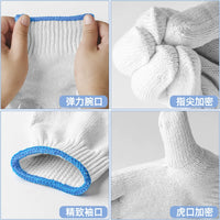 Cotton Yarn Work Gloves, Thickened Non-slip Breathable Protective Gloves for Men