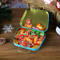 Christmas Portable Candy & Gift Tin Bucket for Kids