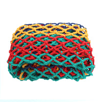 Colorful Safety Net for Balcony Stairs, Anti-Fall Protection, Climbing, Decoration, Nylon Rope Mesh