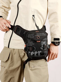 Men's Multi-functional Outdoor Crossbody Bag Running Cycling Fishing Leg Bag Casual Shoulder Pack
