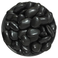 Black Natural River Rocks for Landscaping and Garden Decoration