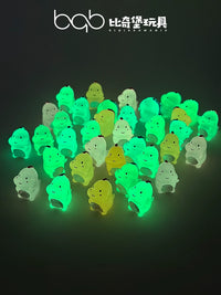 Mini Luminous Dinosaur Figurines - Glow-in-the-Dark Animal Models for Micro Landscape Decor & Gifts