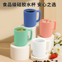 Collapsible Silicone Travel Mug with Lid - 600ml Portable Coffee Cup for Office & Outdoor Use