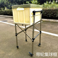 Portable Telescopic Badminton Shuttlecock Collector Basket Coaching Aid Foldable Ball Picker