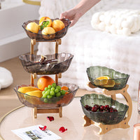 Multi-Tier Acrylic Fruit Plate Dessert Display Stand for Parties and Home Decor