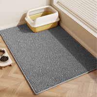 Sisal-Look Cat Litter Mat, Non-Slip & Wear-Resistant Pet Feeding Mat, Easy Clean Splash-Proof