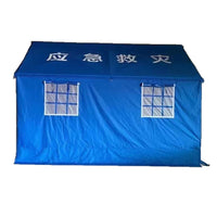 3x4m Emergency Relief Tent 800D Fabric Durable Windproof Cold-Resistant Outdoor Sunshade Camping Foldable Tent
