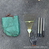 Garden Rake, Leaf Rake, Steel Wire Rake for Leaves, Grass, and Garden Debris