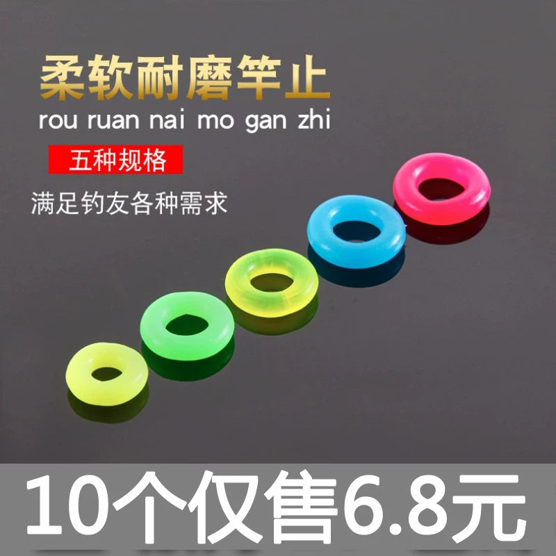 Fishing Rod Stop O-Rings Non-Slip Rubber Rings for Fishing Rods