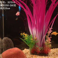 Aquarium Plastic Artificial Plant Ornament for Fish Tank Decoration