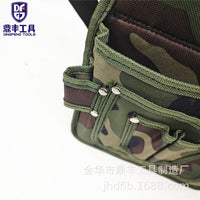 Camouflage Oxford Cloth Tool Waist Bag for Gardening and Outdoor Activities