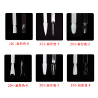 50PCS Sector Nail Art Color Display Palette for Gel Polish Practice and Swatching