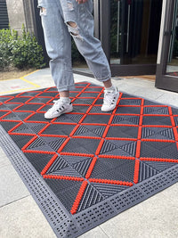 Outdoor Entrance Mat Non-Slip Door Mat Plastic Waterproof Commercial Floor Mat