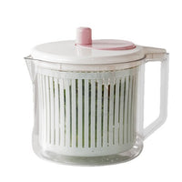 Manual Salad Spinner and Vegetable Dryer with Drain Basket