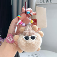 Cute Soot Sprite Plush Keychain for Bags and Keys