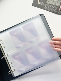 Ringnote 3-Inch Photo Album for Instax Mini & Kpop Photocards, 5/10 Pocket Pages, DIY Collectible Card Binder
