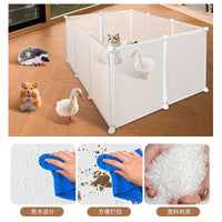 DIY Portable Pet Playpen Indoor Outdoor Small Animal Enclosure Fence Dog Cage