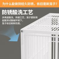 Large Parrot Cockatiel Bird Cage with Feeder Nest Box and Accessories