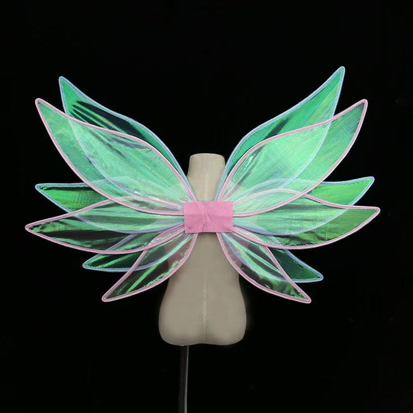 Fantasy Fairy Wings for Cosplay, Parties, and Festivals - Dual-Color or Transparent Options