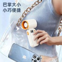 Portable Handheld Mini Fan with Strong Airflow, Quiet Operation, USB Rechargeable for Students and Kids