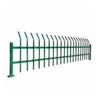 Heavy-Duty Galvanized Steel Garden Fence Panel, Rust-Resistant Weatherproof Security Barrier for Yards and Villas