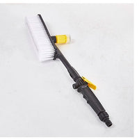 Car Wash Brush with Soap Dispenser and Long Handle, Soft Bristle Wheel and Tire Cleaning Brush