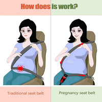 Maternity Car Seat Belt Adjuster for Pregnant Women, Comfortable Driving Safety Aid