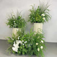 Artificial Greenery Floral Arrangement for Wedding Aisle Decor and Event Styling