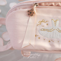 Ballet Tutu Pointe Shoe Bag / Cosmetic Bag with Zipper