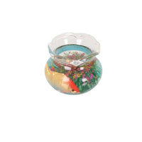 Miniature Resin Fish Tank Desktop Ornament with Artificial Aquatic Plants