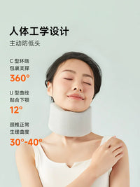 8H Memory Foam U-Shaped Neck Pillow for Travel and Office